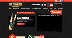 Desktop Screenshot of danthompsongamecalls.com