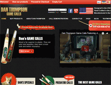 Tablet Screenshot of danthompsongamecalls.com